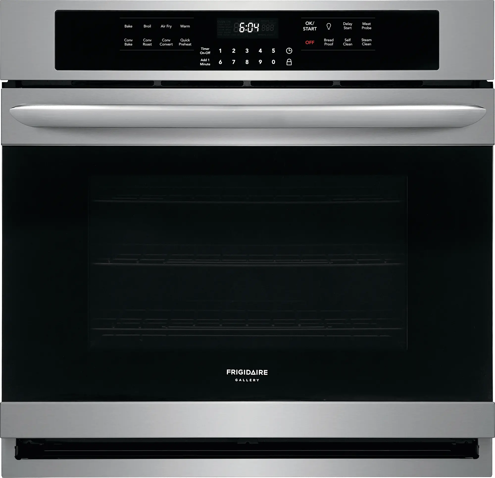 FGEW3069UF Frigidaire Gallery 30 Inch Single Wall Oven with Air Fry - 5.1 cu. ft. Stainless Steel-1