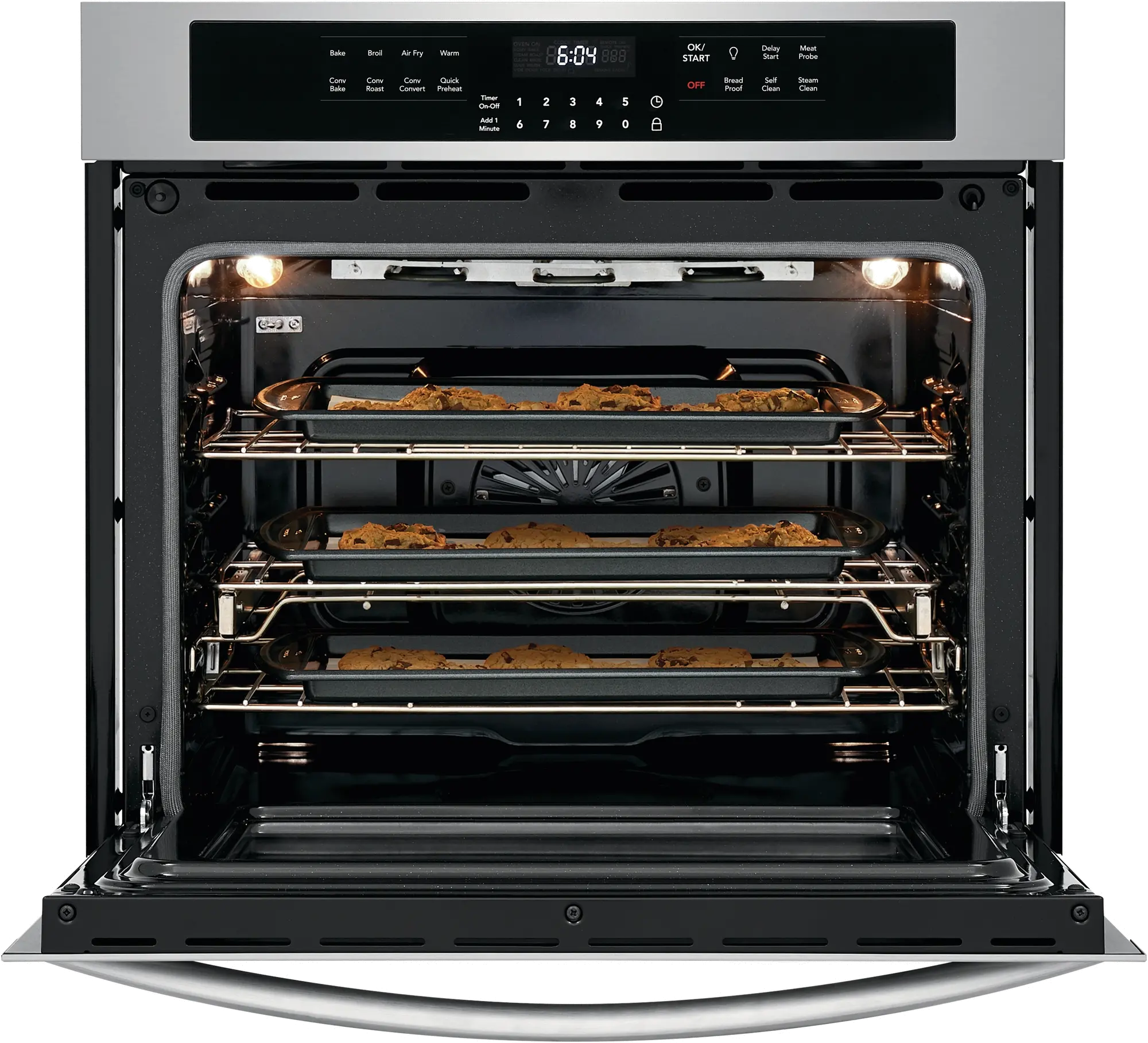 FGEW3069UF Frigidaire Gallery 30 Inch Single Wall Oven with Air Fry - 5.1 cu. ft. Stainless Steel-2