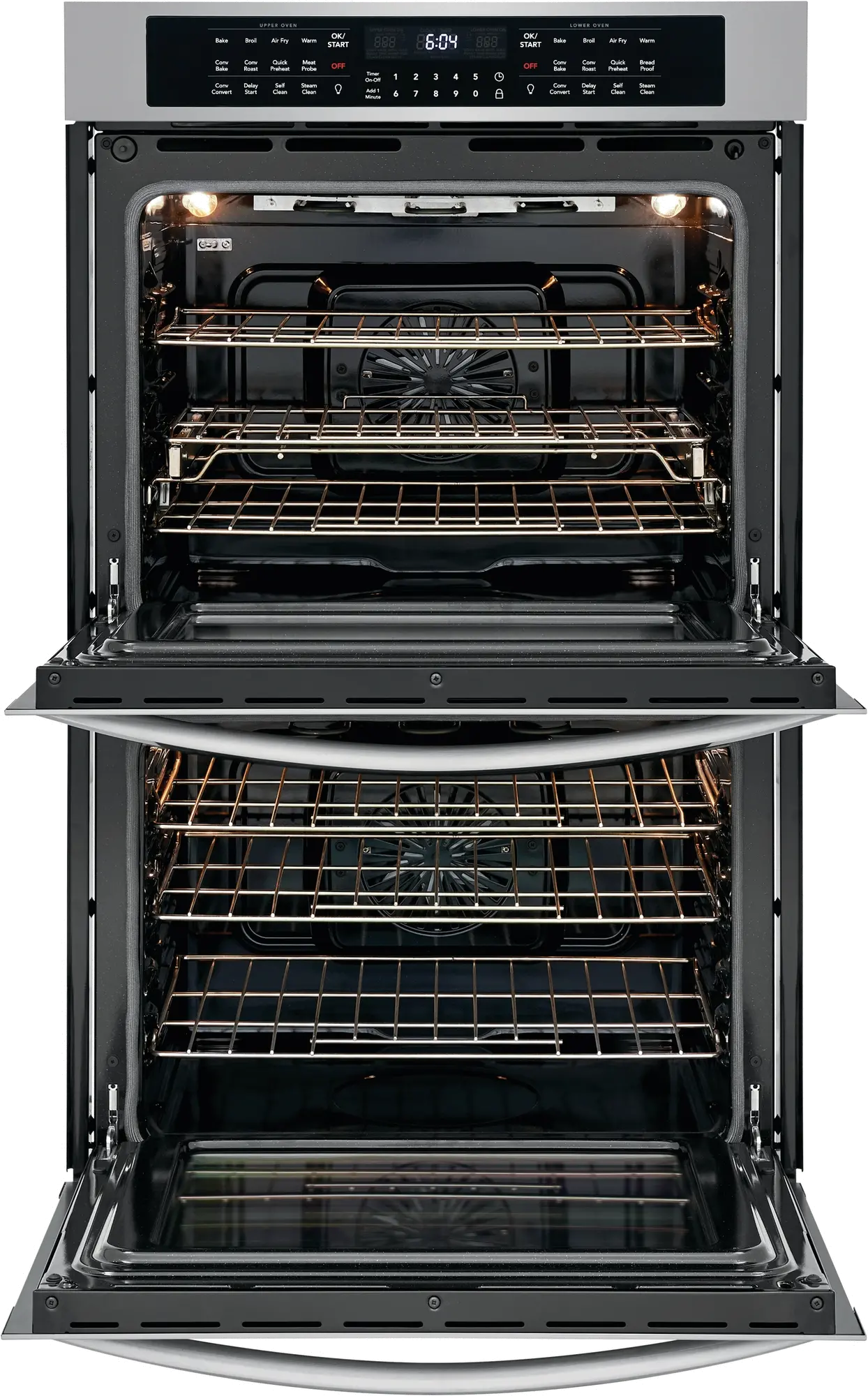 FGET3069UF Frigidaire Gallery 30 Inch Double Wall Oven with Air Fry - 10.2 cu. ft. Stainless Steel-2