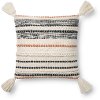 Magnolia Home Furniture Natural and Multi Colored Throw Pillow