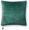 Magnolia Home Furniture Emerald Green and Amber Throw Pillow
