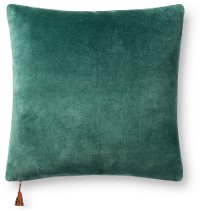 Magnolia Home Furniture Emerald Green and Amber Throw Pillow