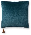 Magnolia Home Furniture Blue and Coffee Brown Throw Pillow