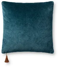P1153MHNVYCOF Magnolia Home Furniture Blue and Coffee Brown Throw Pillow