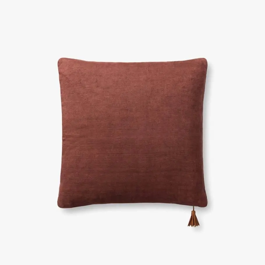 P1153MHNVYCOF Magnolia Home Furniture Blue and Coffee Brown Throw Pillow-2