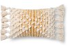 Magnolia Home Furniture Ivory and Gold Rectangular Throw Pillow