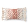 Magnolia Home Furniture Ivory and Spice Rectangular Throw Pillow