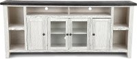 Rustic White 84 TV Stand - Eastport
