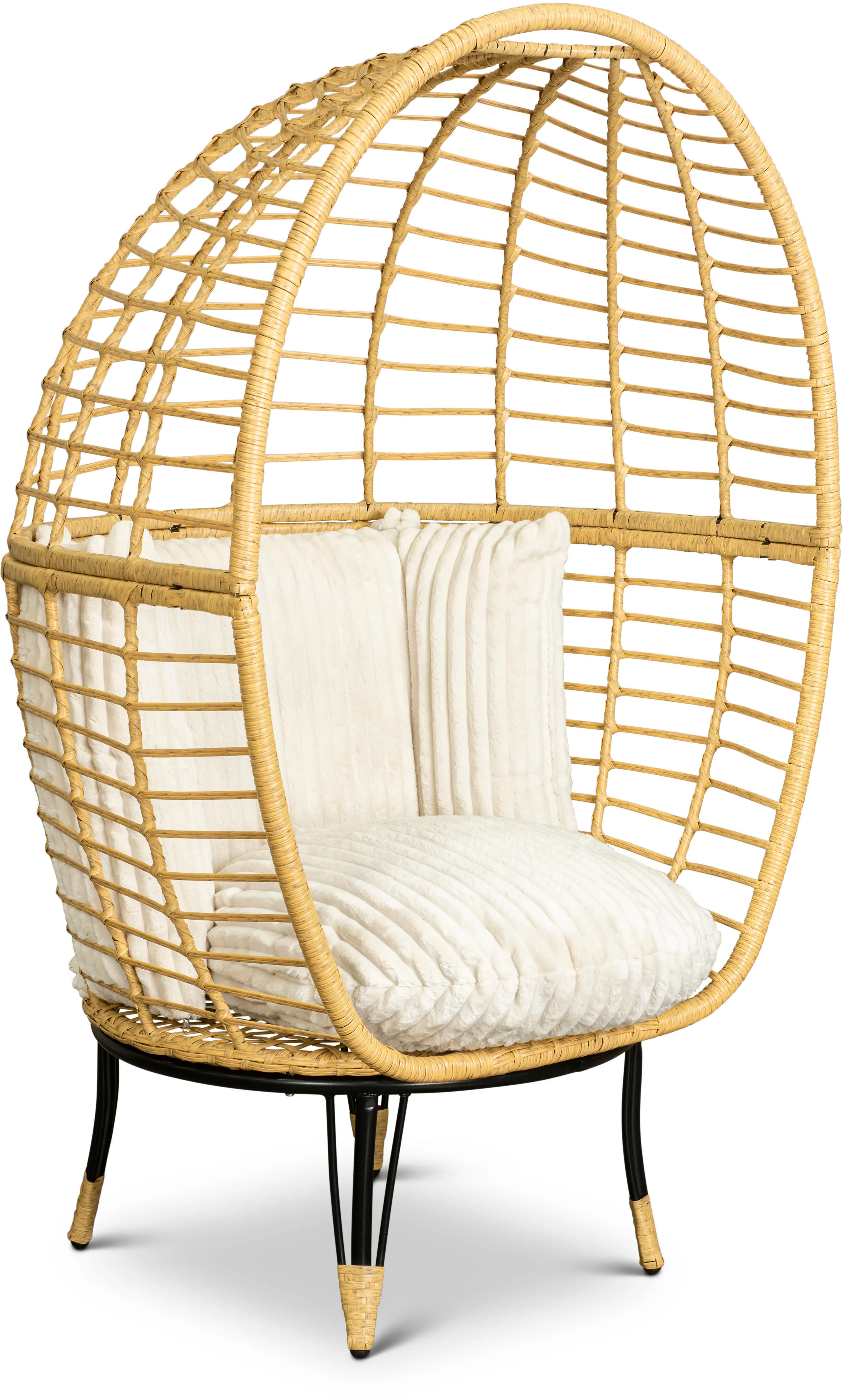 Jordan Tan Wicker-Look Resin Accent Chair-1