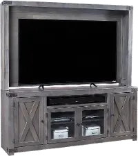 Gray 2 Piece Entertainment Center - Urban Farmhouse