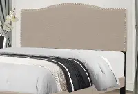 Classic Fog Gray King Upholstered Headboard - Kiley