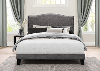 Classic Traditional Stone Gray Full Upholstered Bed - Kiley