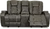 Clearance Transformer Granite Gliding Reclining Loveseat with Console