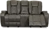 Transformer Granite Gliding Reclining Loveseat with Console