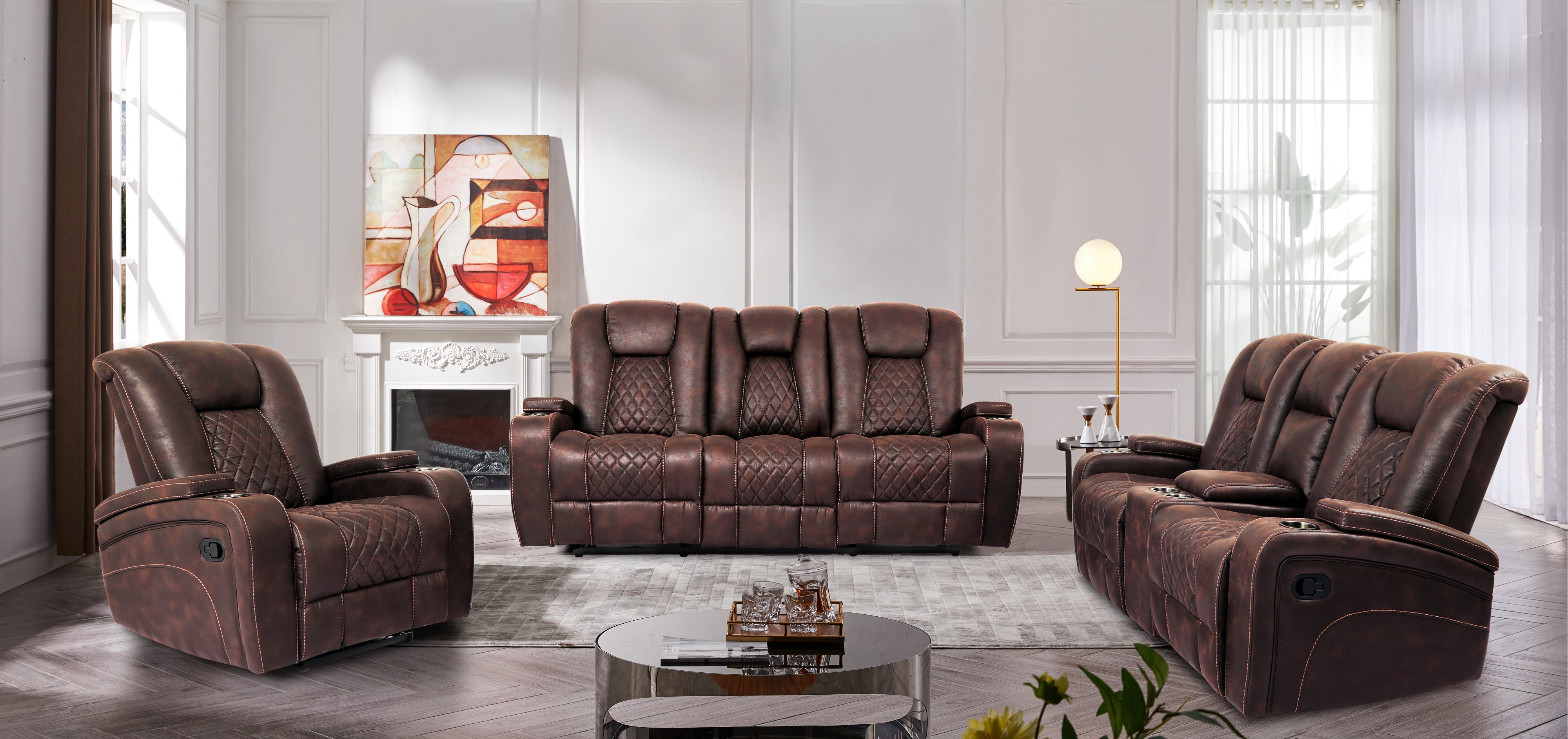 Transformer Dark Brown Recliner-6