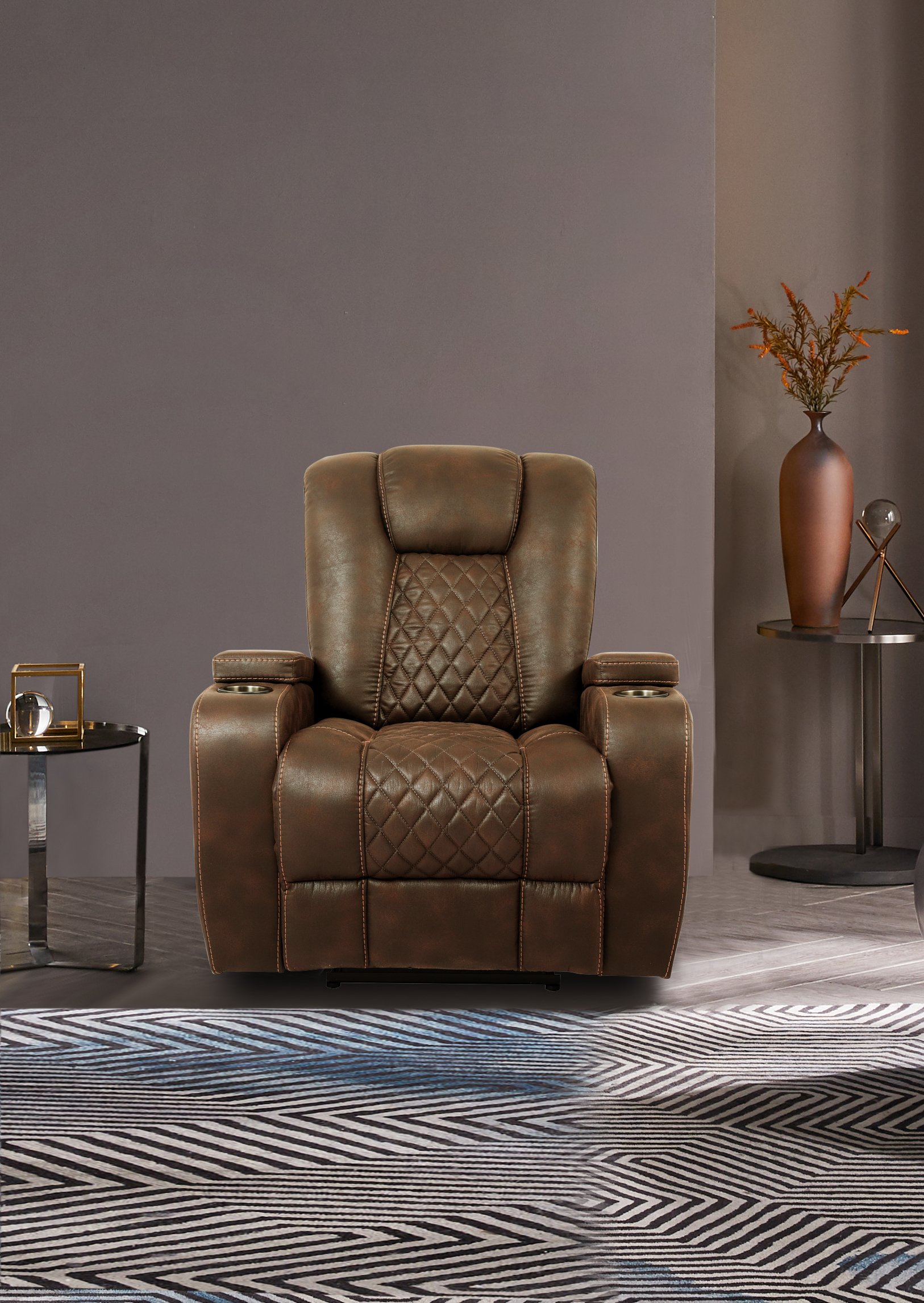 Transformer Dark Brown Recliner-7