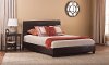 1456-704 Contemporary Brown Full Upholstered Bed - Hayden