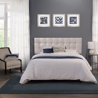 Fog Gray Full-Queen Upholstered Headboard - Delaney