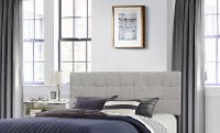 Glacier Gray Full-Queen Upholstered Headboard - Delaney