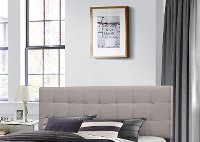 Contemporary Stone Gray Full Upholstered Bed - Delaney-2