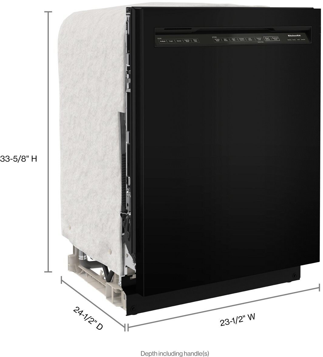 KDFE104KBL KitchenAid Dishwasher with Front Control - Black-5