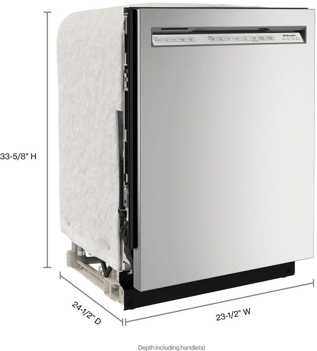 KDFE104KPS KitchenAid Front Control Dishwasher - Stainless Steel-15