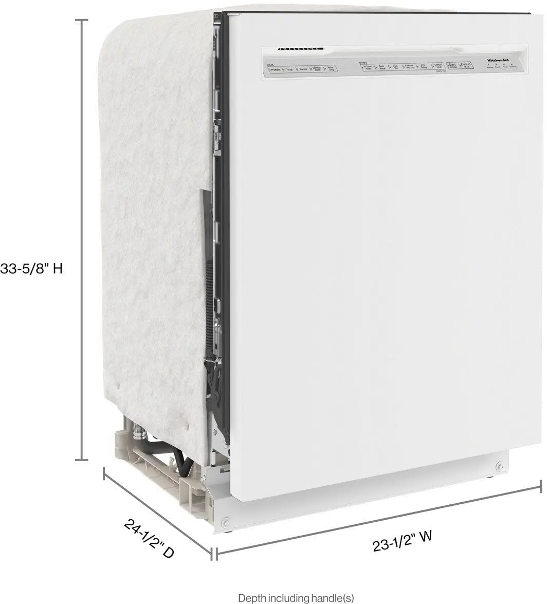KDFE104KWH KitchenAid Front Control Dishwasher - White-10
