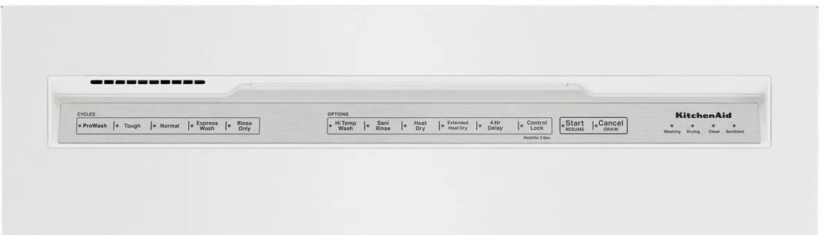 KDFE104KWH KitchenAid Front Control Dishwasher - White-12