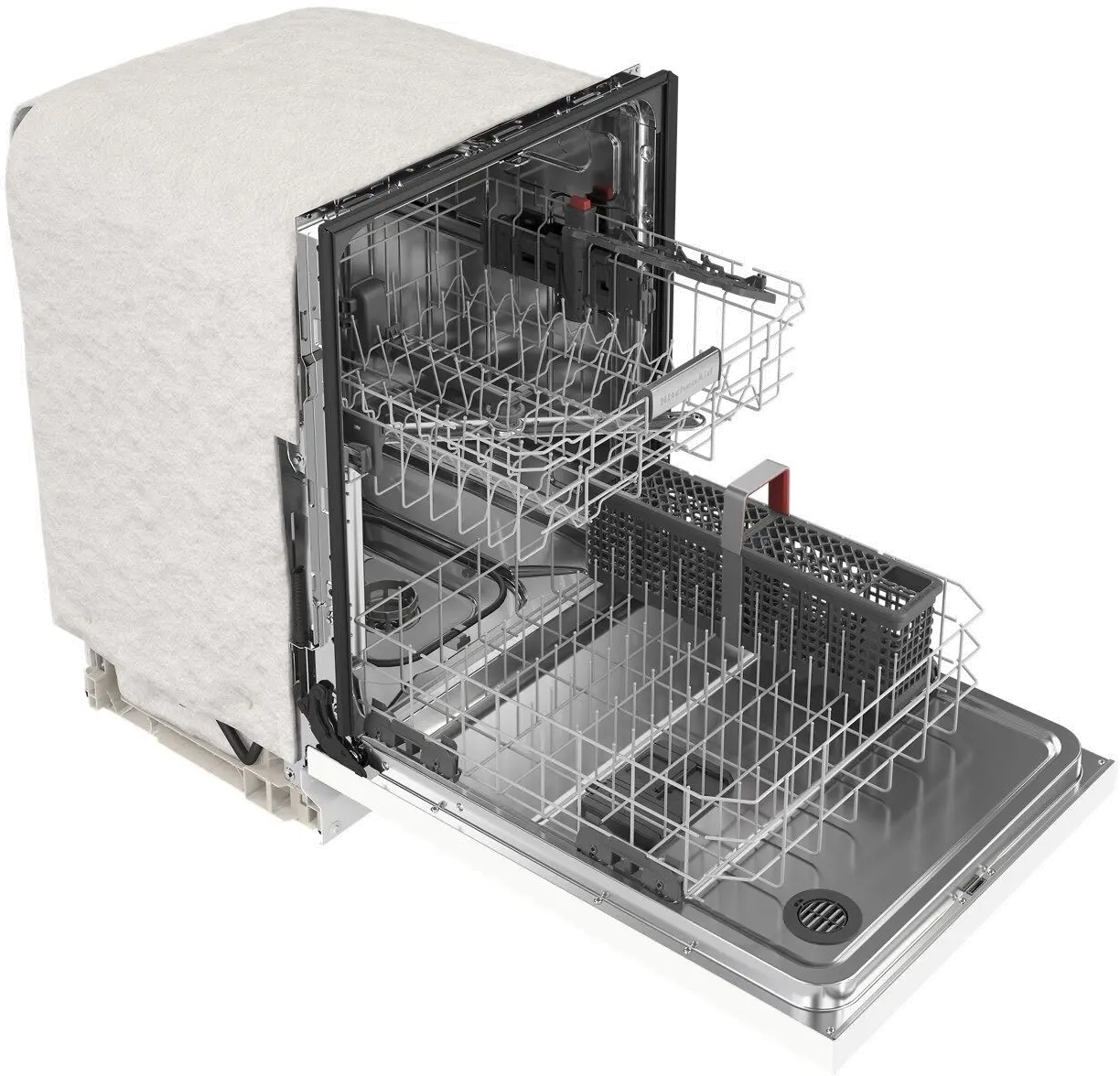 KDFE104KWH KitchenAid Front Control Dishwasher - White-3