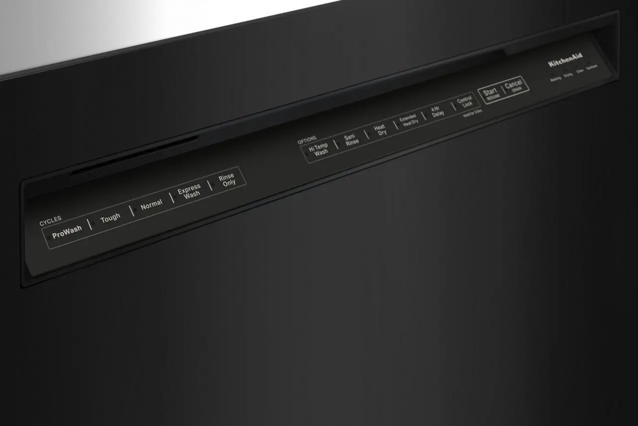 KDFE204KBL KitchenAid Front Control Dishwasher - Black-3