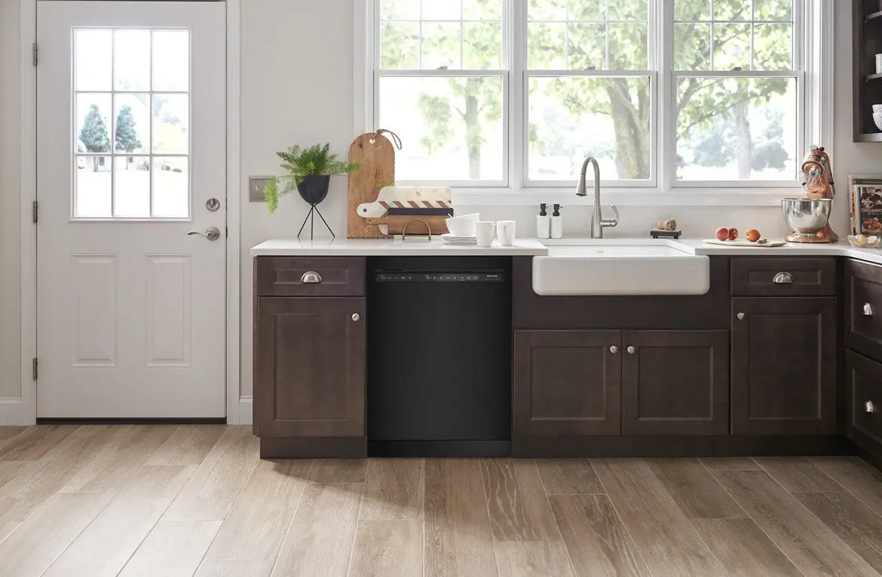KDFE204KBL KitchenAid Front Control Dishwasher - Black-6