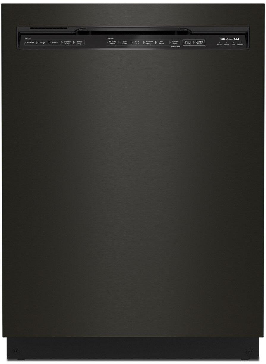 KDFE204KBS KitchenAid 24 Inch Tall Tub Dishwasher - Black Stainless Steel-1