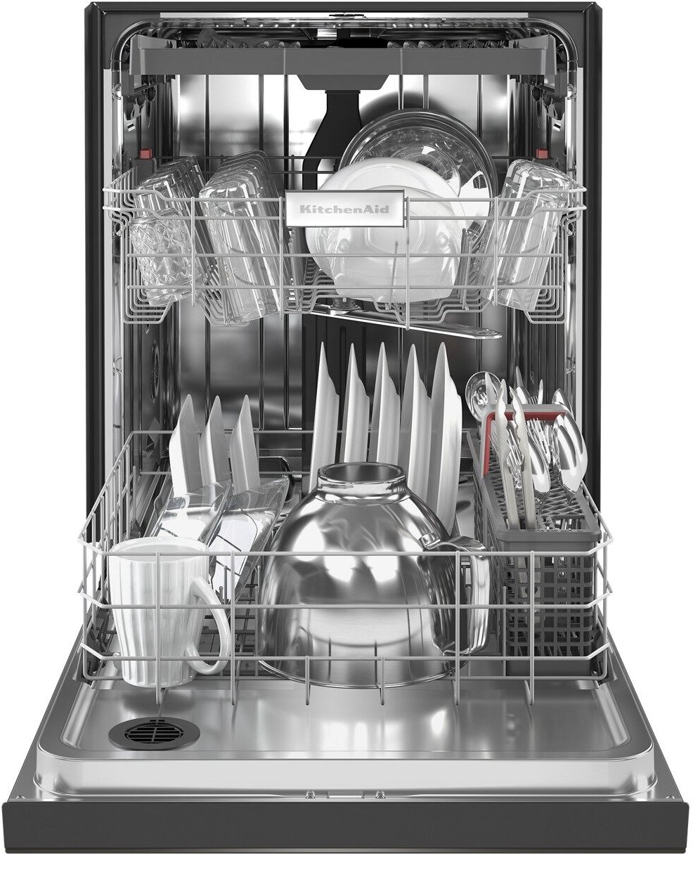 KDFE204KBS KitchenAid 24 Inch Tall Tub Dishwasher - Black Stainless Steel-3