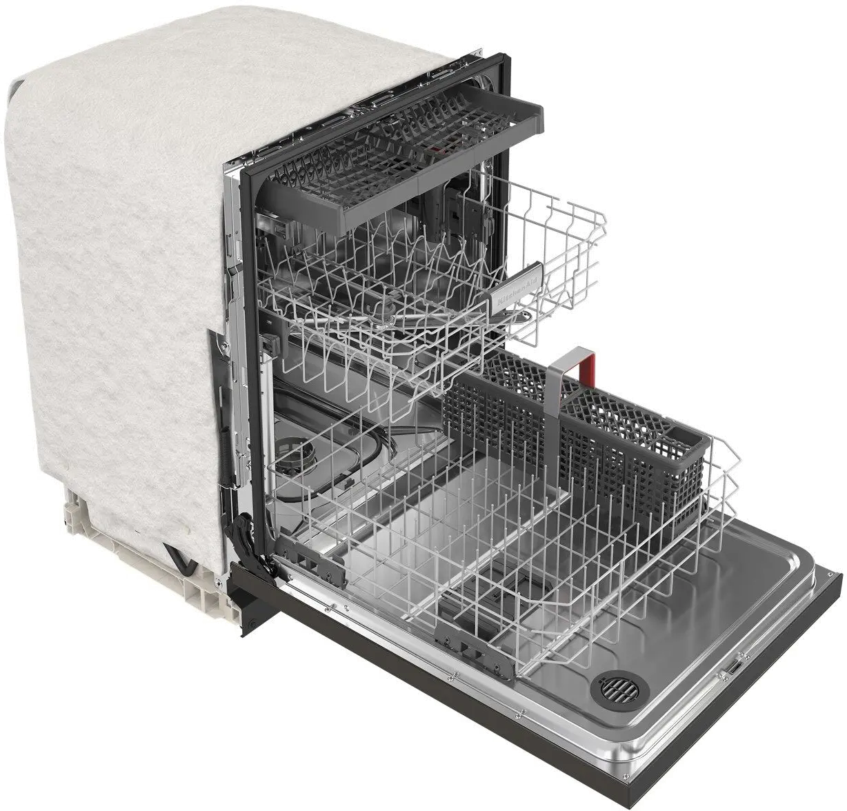 KDFE204KBS KitchenAid Front Control Dishwasher - Black Stainless Steel-2