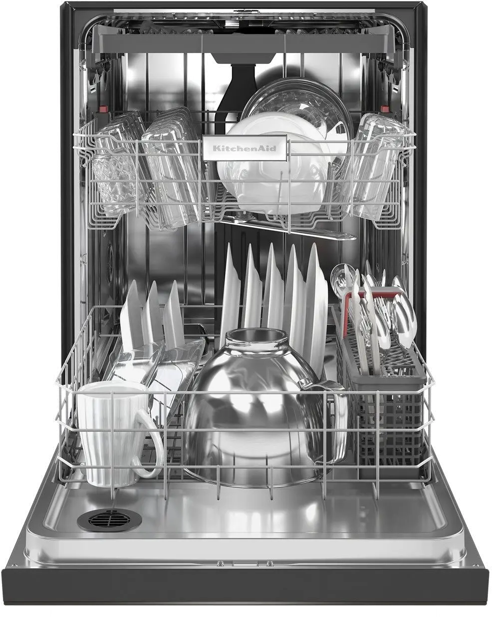 KDFE204KBS KitchenAid Front Control Dishwasher - Black Stainless Steel-3
