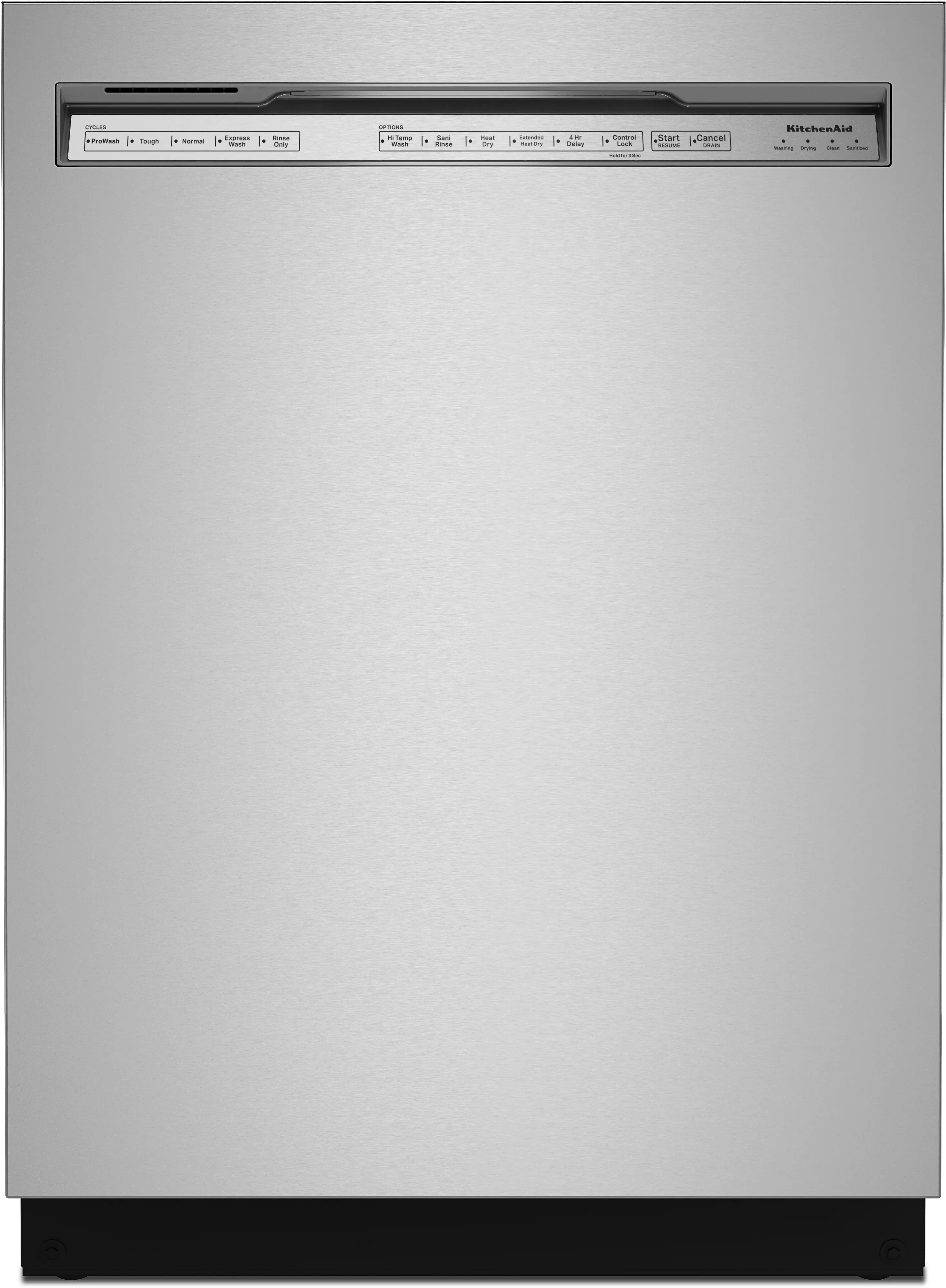 KDFE204KPS KitchenAid Front Control Dishwasher - Stainless Steel-1
