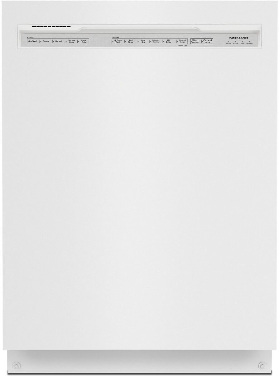 KDFE204KWH KitchenAid 24 Inch Tall Tub Dishwasher - White-1