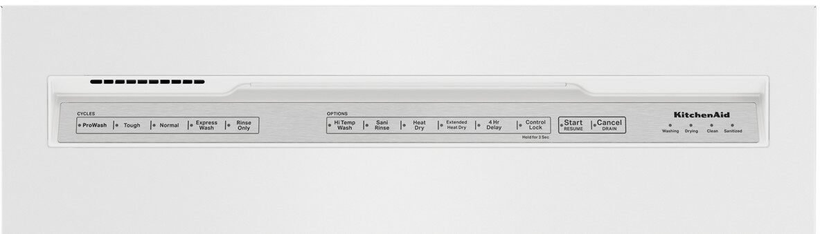 KDFE204KWH KitchenAid 24 Inch Tall Tub Dishwasher - White-7