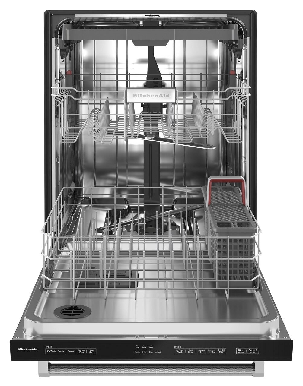 KDTE204KBL KitchenAid 24 Inch Tall Tub Dishwasher with Bar Handle - Black-2