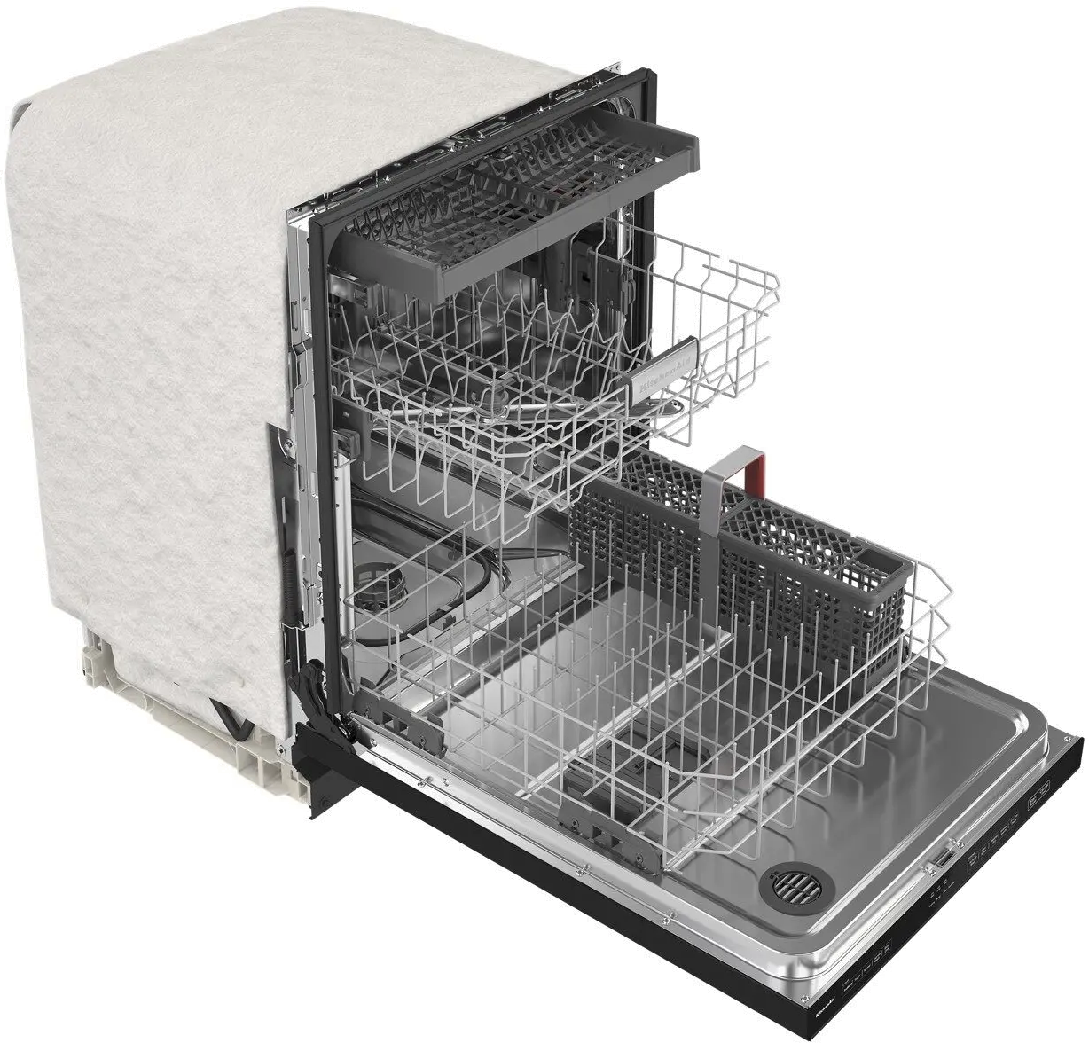 KDTE204KBL KitchenAid Top Control Dishwasher - Black-4