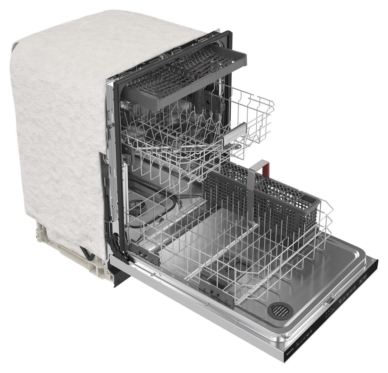 KDTE204KPS KitchenAid 24 Inch Tall Tub Dishwasher with Bar Handle - Fingerprint Resistant Stainless Steel-3
