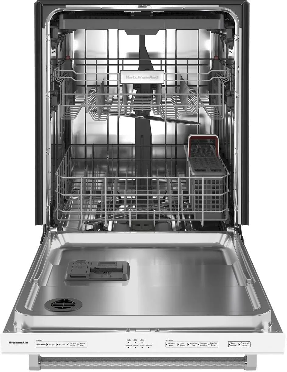 KDTE204KWH KitchenAid Top Control Dishwasher - White-2