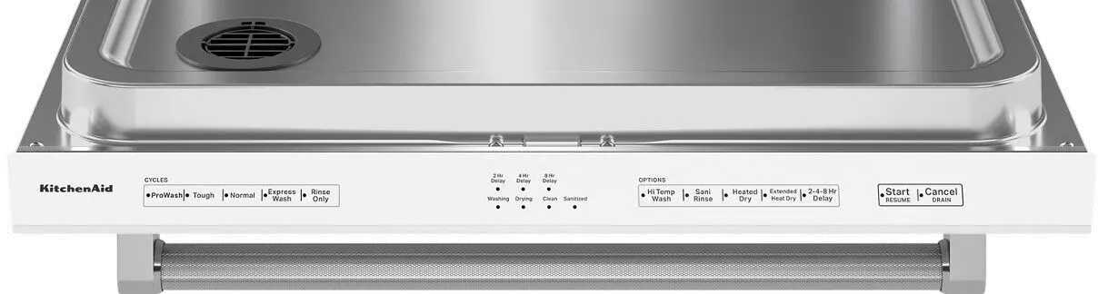 KDTE204KWH KitchenAid Top Control Dishwasher - White-5