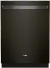 WDT750SAKV Whirlpool Top Control Dishwasher - Black Stainless Steel