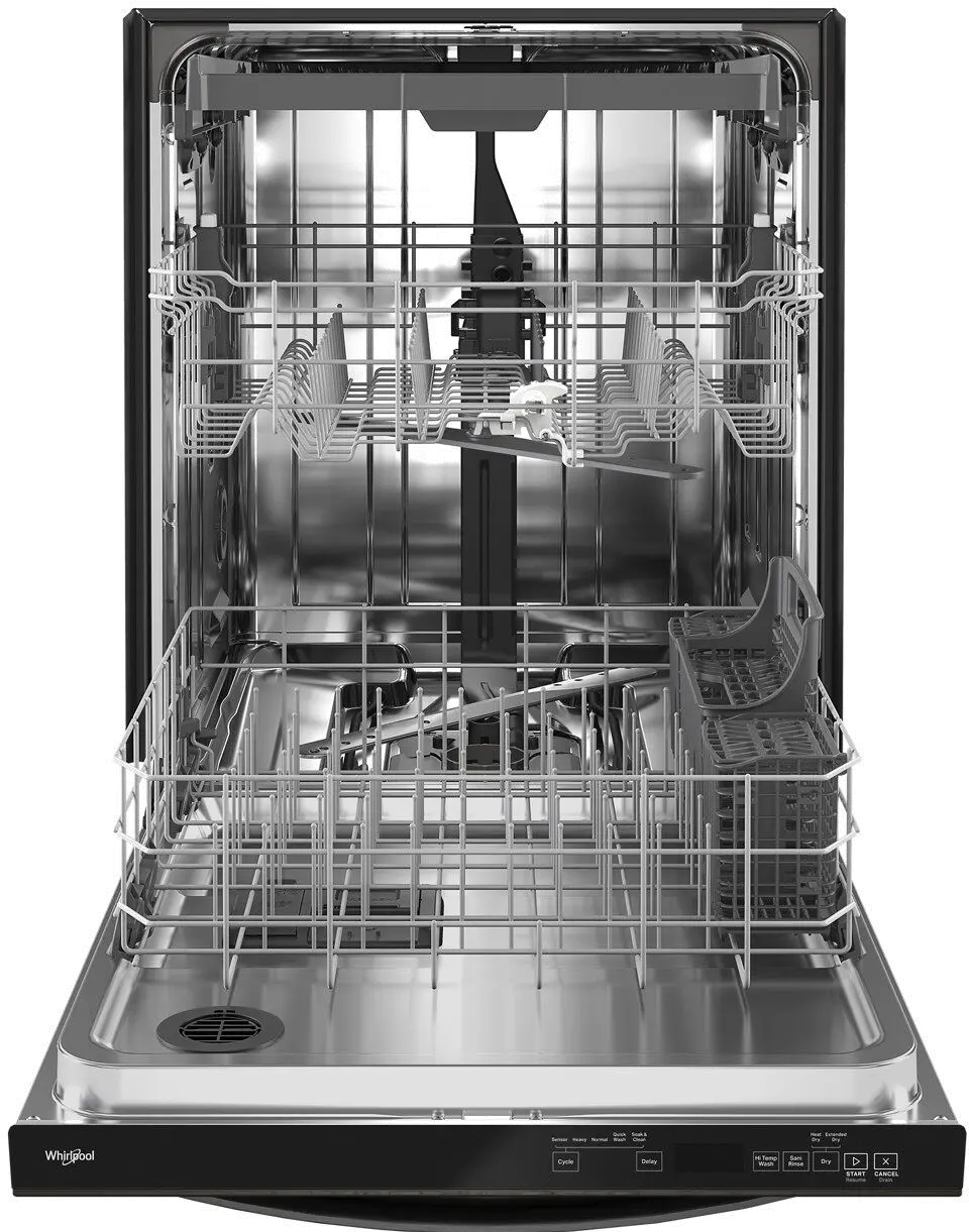 WDT750SAKV Whirlpool Top Control Dishwasher - Black Stainless Steel-2