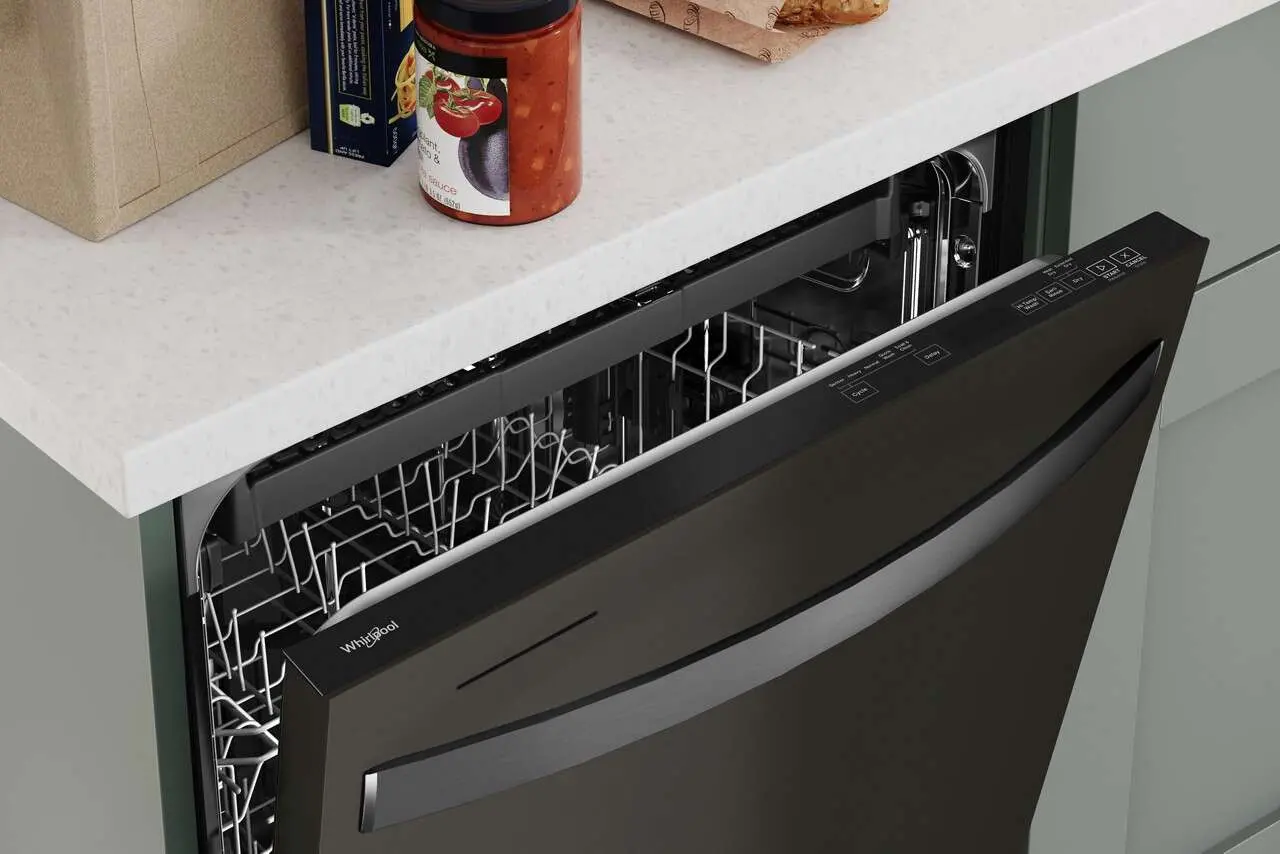 WDT750SAKV Whirlpool Top Control Dishwasher - Black Stainless Steel-3