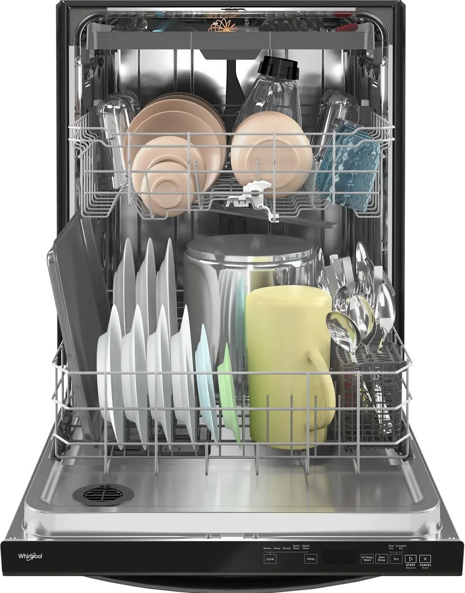 WDT750SAKV Whirlpool Top Control Dishwasher - Black Stainless Steel-5