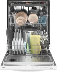 WDT750SAKW Whirlpool Dishwasher with Hidden Controls - White-2