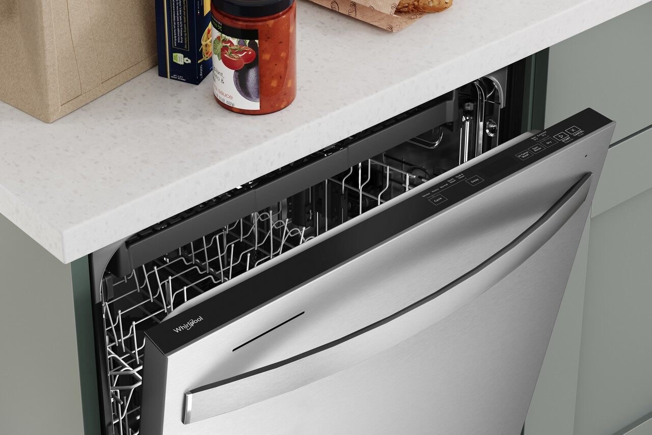 WDT750SAKZ Whirlpool Dishwasher with Hidden Controls - Stainless Steel-3