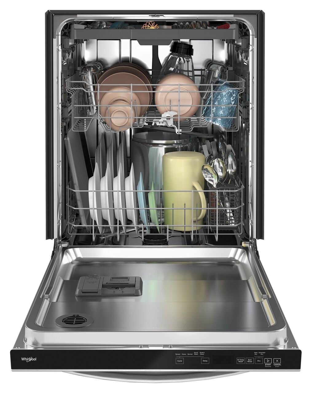 WDT750SAKZ Whirlpool Dishwasher with Hidden Controls - Stainless Steel-4